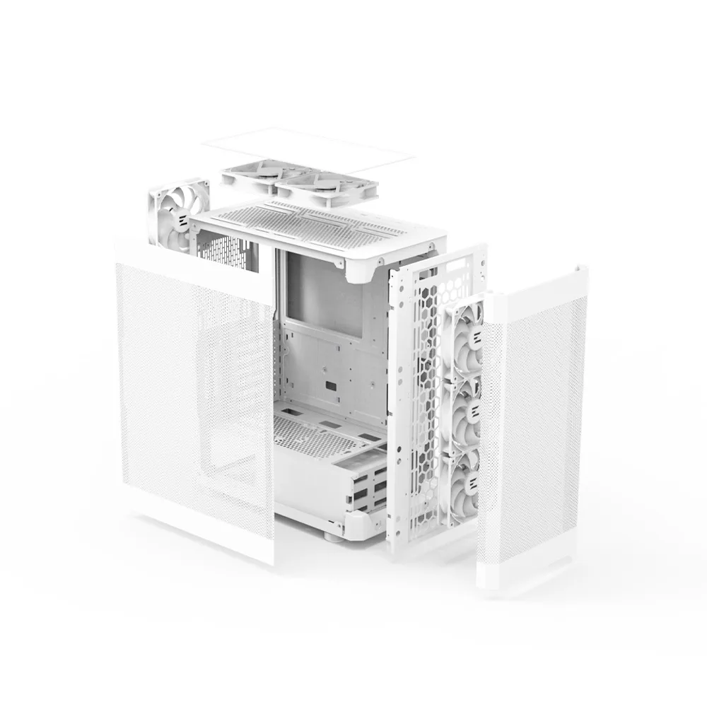 Комп’ютер персональний 2E Decimal  Intel i5-14400F, 16Gb, F1TB, NVD3050-6, B760, I4WHITE, 700W, Win11, білий