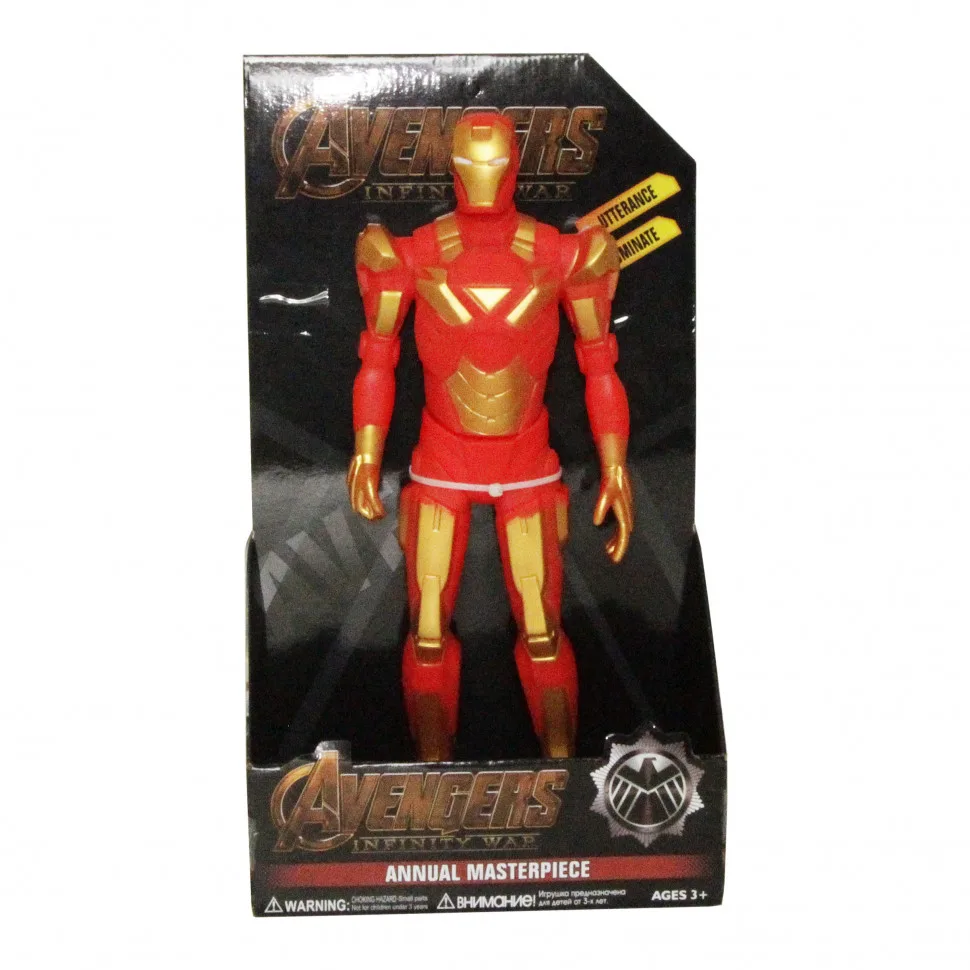 Іграшкова фігурка IronMan на батарейках, пластик, 30 см, червона