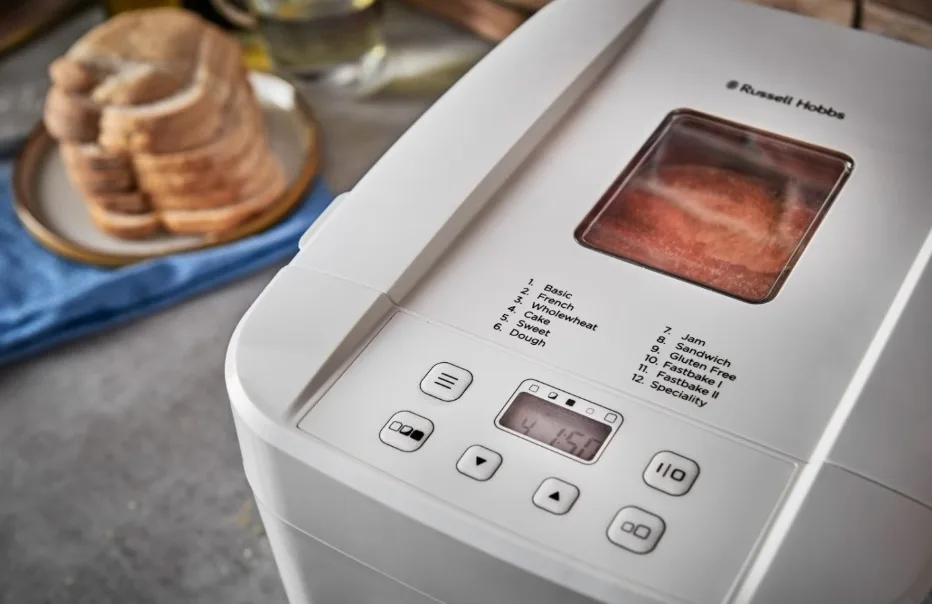 Хлібопічка Russell Hobbs 600 Вт 1 кг Білий Пластик 12 програм