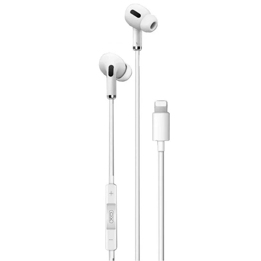 Наушники Bluetooth XO вакуумные Lightning силикон белые