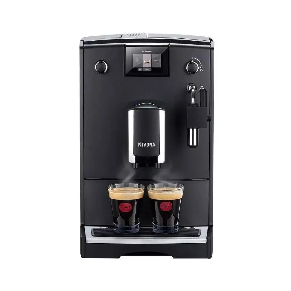 Кавомашина Nivona CafeRomatica 2.2л, для зернової та меленої кави, з ручним капучинатором та 5 авторськими рецептами, чорного коль