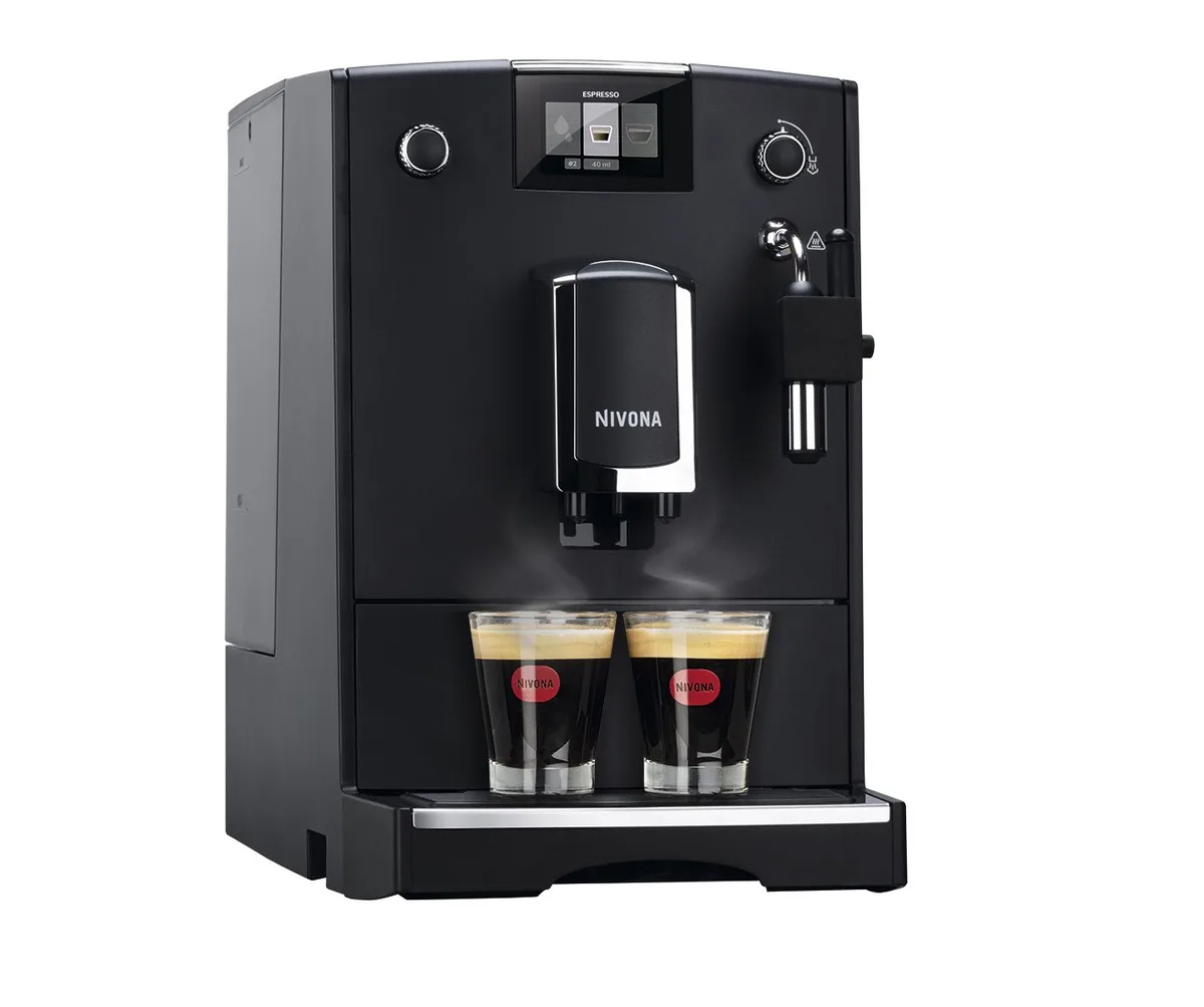 Кавомашина Nivona CafeRomatica 2.2л, для зернової та меленої кави, з ручним капучинатором та 5 авторськими рецептами, чорного коль
