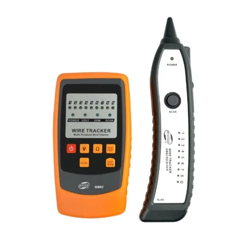 Кабельный тестер RJ-45/RJ-11 Benetech GM-62 универсальный 64x31x119 мм черный