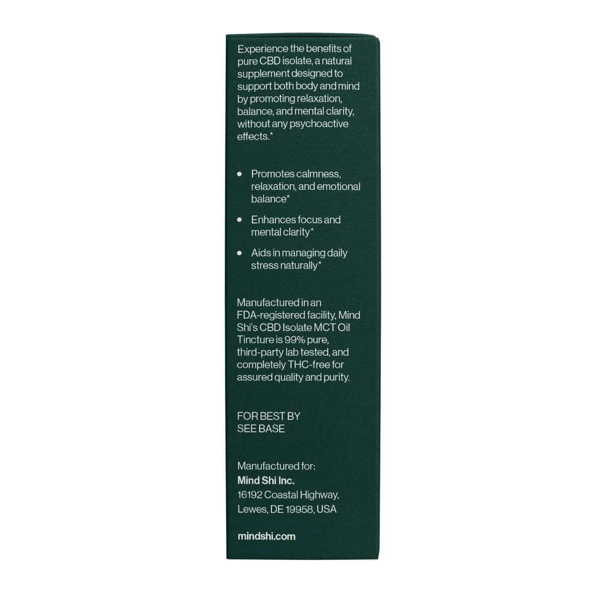 CBD масло ізолят Mind Shi 2000 mg 10 ml полуниця