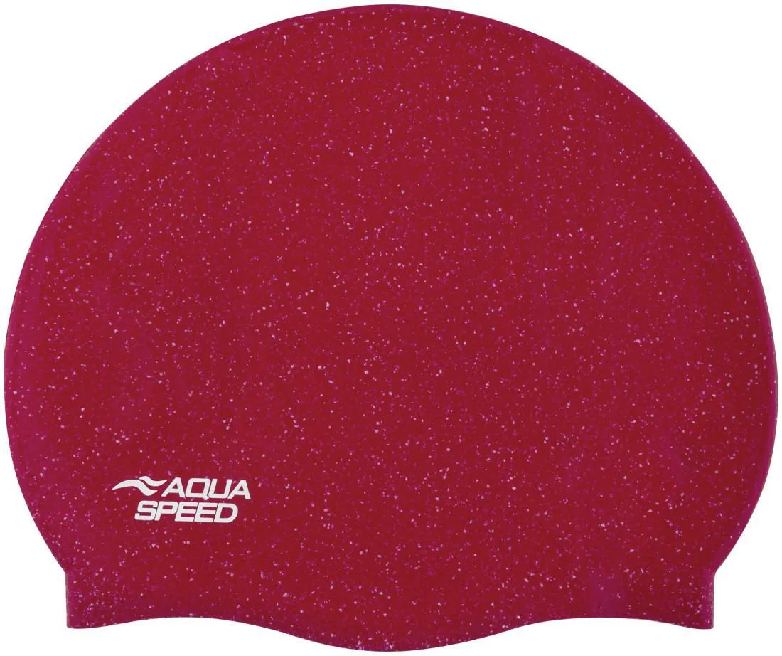 Шапка для плавання AQUA SPEED силікон OSFM червоний