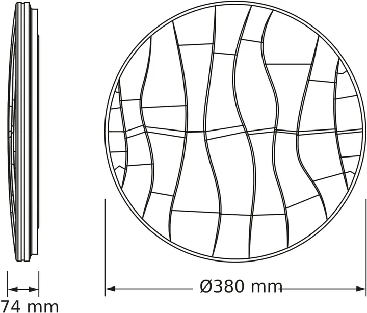 Світильник накладний OSRAM LED 380 мм 24 Вт 4000K білий