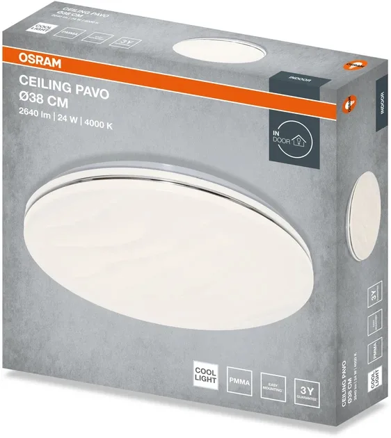 Світильник накладний OSRAM LED 380 мм 24 Вт 4000K білий