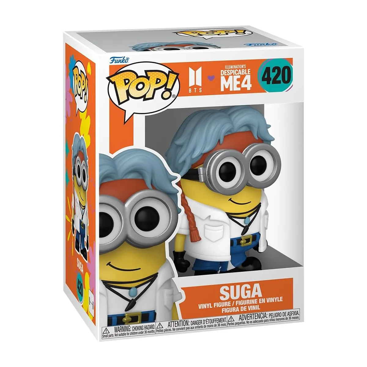 Ігрова фігурка Funko POP! вініл 11,4 см Minions x BTS Шуга