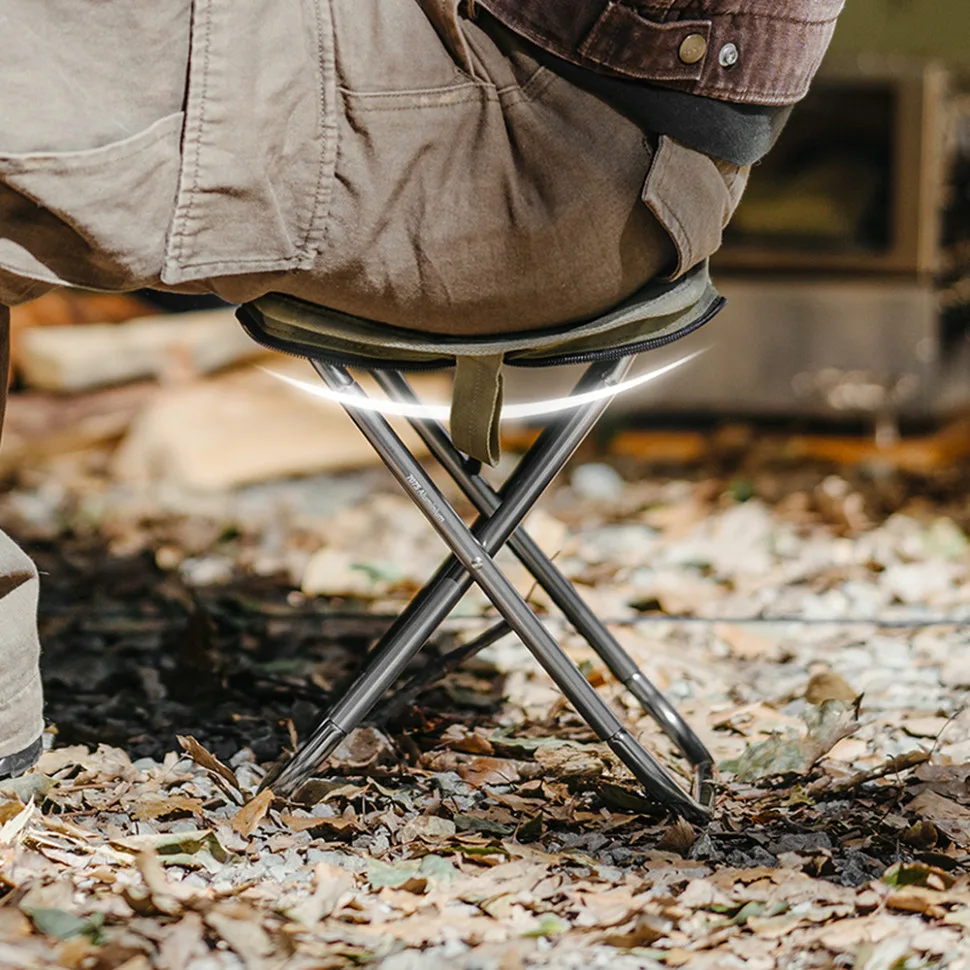 Складаний стілець Naturehike алюміній 295х225х285 мм чорний