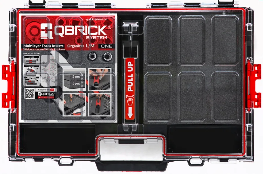 Органайзер Qbrick пластик L з поролоном 38х54х8 см