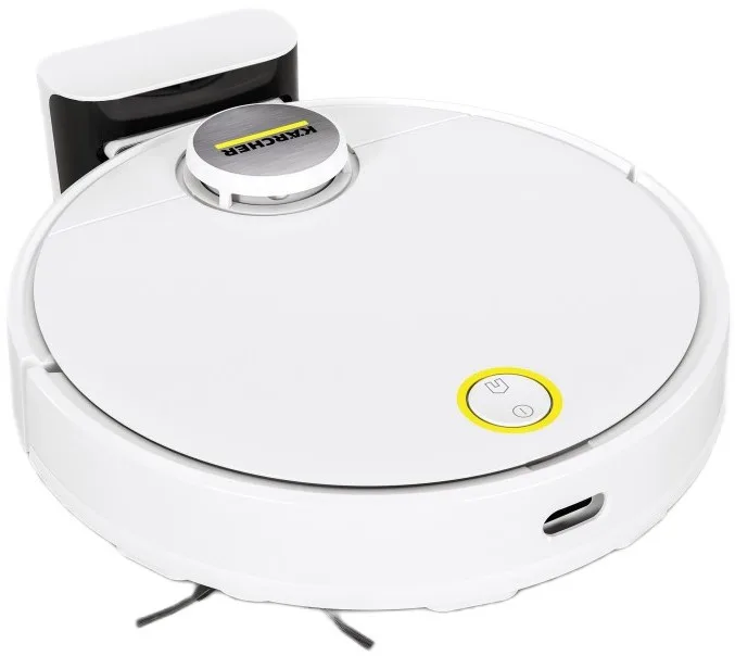 Робот-пилосос Karcher RCV 3, 400Вт, висота 9.4 см, функція вологого прибирання, контейнер для пилу 0.5 л, ємність для води 0.17 л,