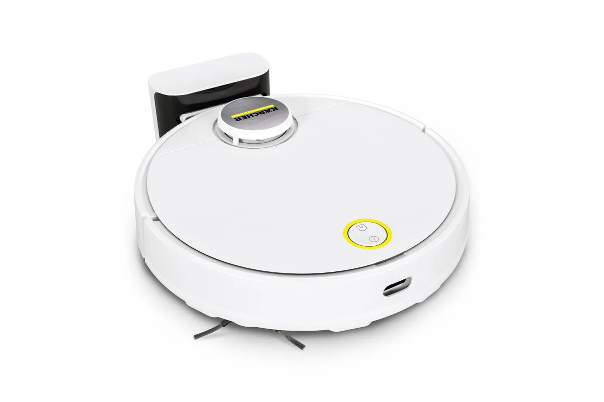 Робот-пилосос Karcher RCV 3, 400Вт, висота 9.4 см, функція вологого прибирання, контейнер для пилу 0.5 л, ємність для води 0.17 л,