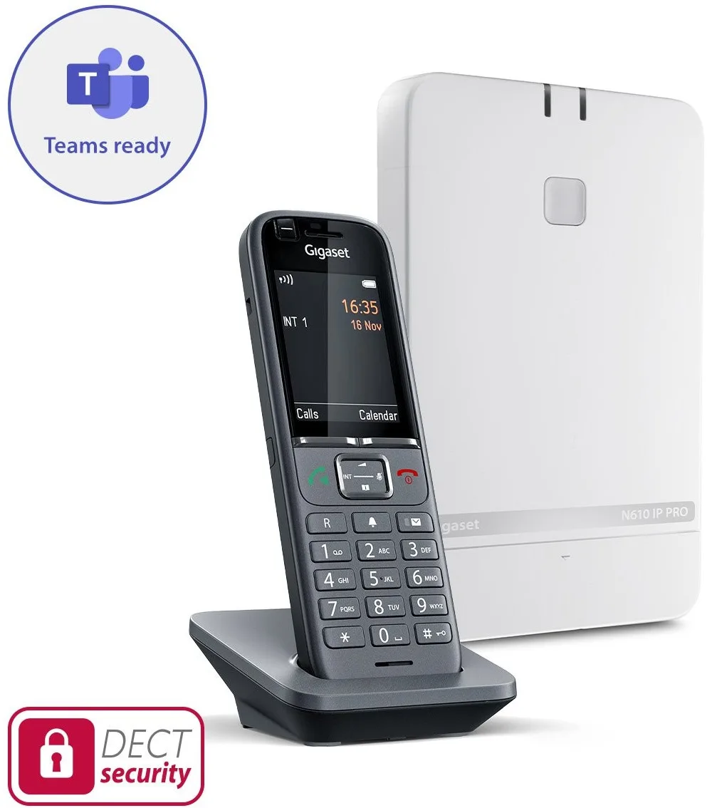 Телефон IP-DECT Gigaset Kit N61S700 PRO bundle (DECT Base N610 IP PRO + DECT трубка S700H PRO)