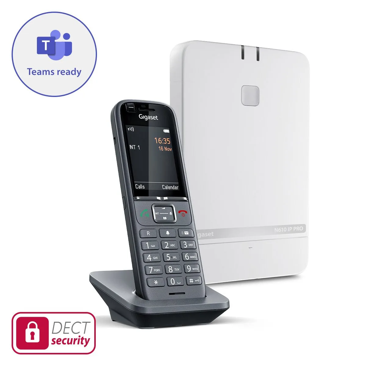 Телефон IP-DECT Gigaset Kit N61S700 PRO bundle (DECT Base N610 IP PRO + DECT трубка S700H PRO)