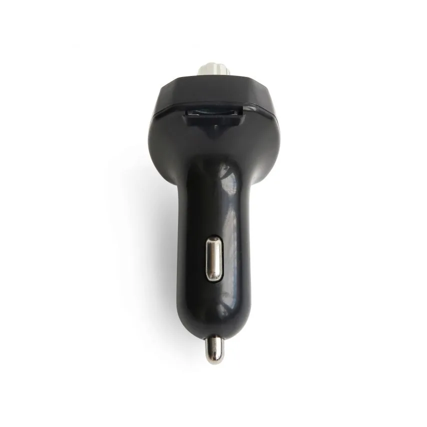 FM-трансмітер Bluetooth пластик чорний 4 порти 2 USB 3,1А