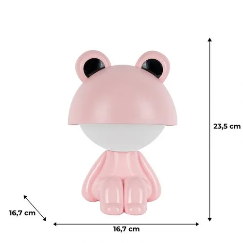 Світильник-нічник LED з акумулятором Kite Cute Froggy рожевий