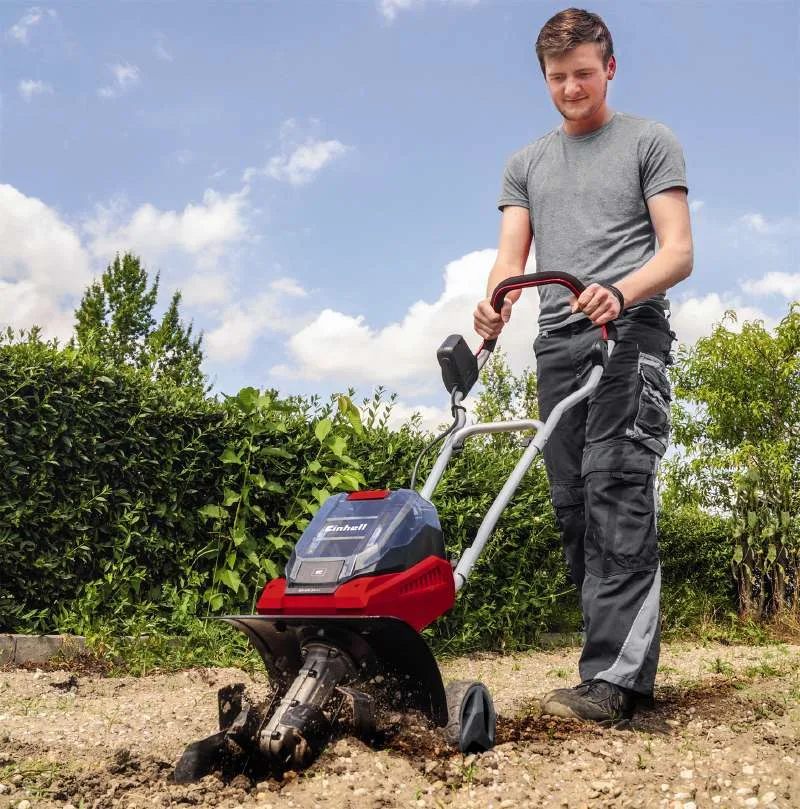 Акумуляторний культиватор Einhell GE-CR 30 Li, 36В PXC, ширина 30 см, глибина 20 см, вага 11.7 кг (без акумулятора та зарядного пр