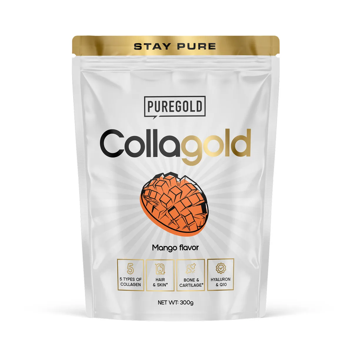 Чисте золото CollaGold Порошок колагену 300 г Манго