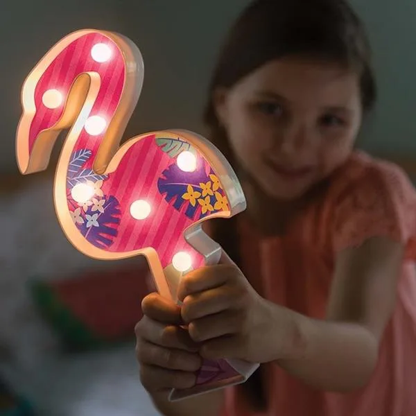 Набір для створення підсвітки 4M Фламінго різнокольоровий 28х21х6 см