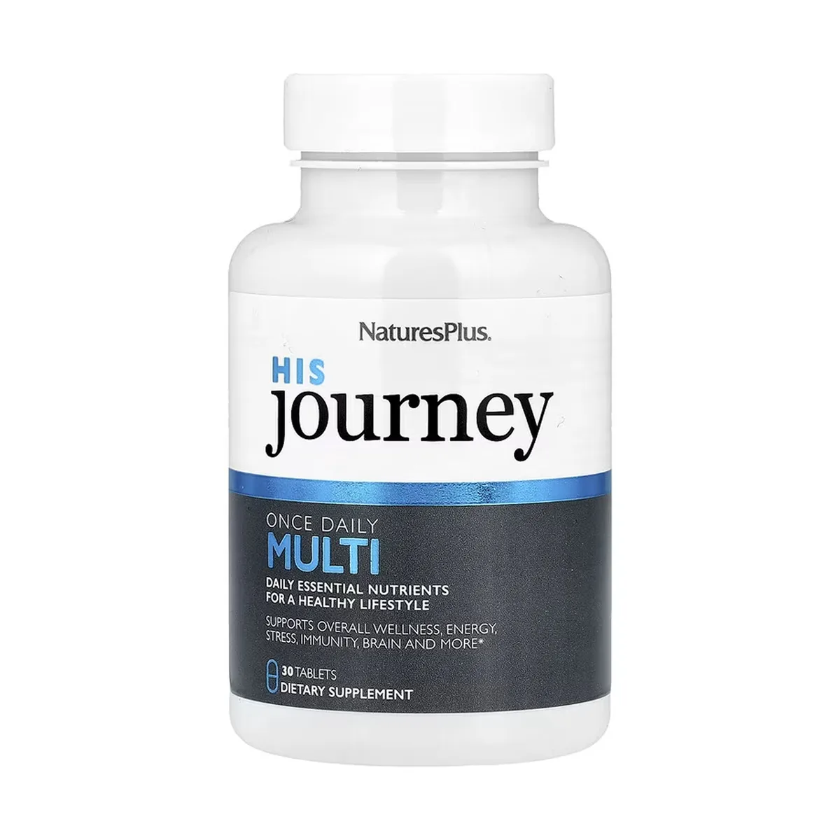 Його подорож Раз на день Мульти Nature's Plus веганські таблетки 30 шт без ГМО без глютену