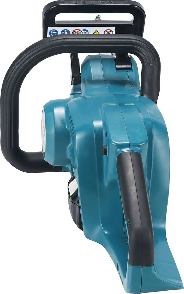 Акумуляторна ланцюгова пила Makita LXT DUC357RT 18В з акумулятором 1х1.5А·год, довжина шини 35 см, вага 4.2 кг.