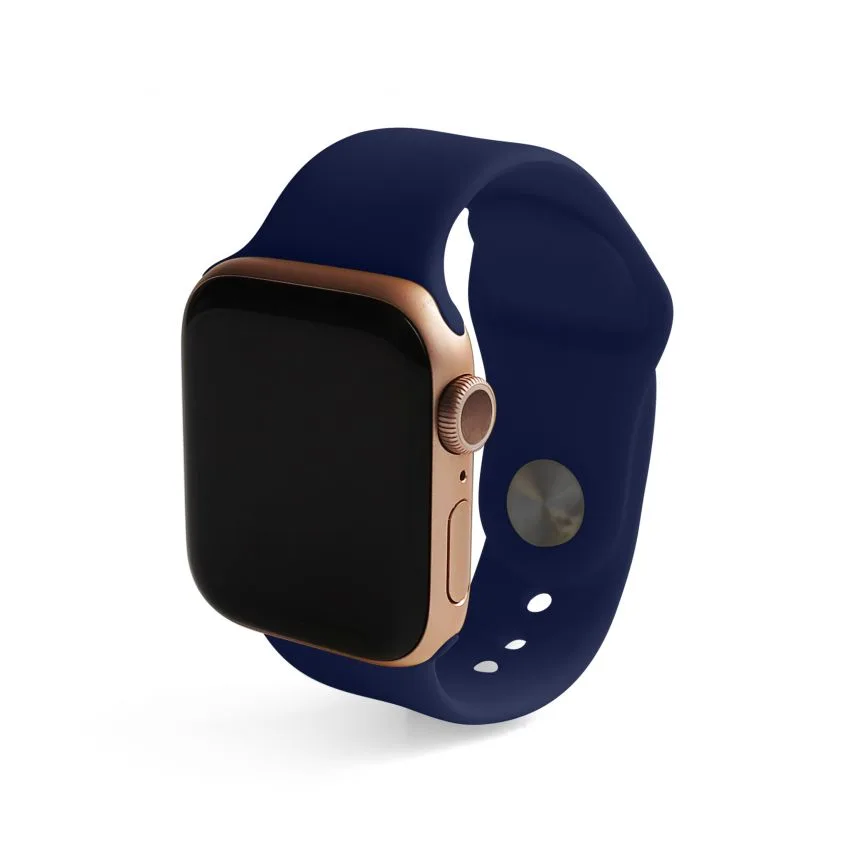 Ремешок Apple силиконовый 42-44мм S/M тёмно-синий
