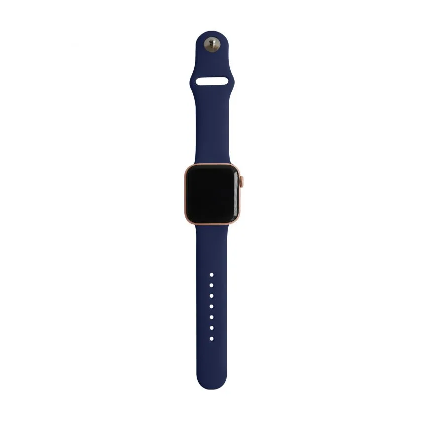 Ремешок Apple силиконовый 42-44мм S/M тёмно-синий