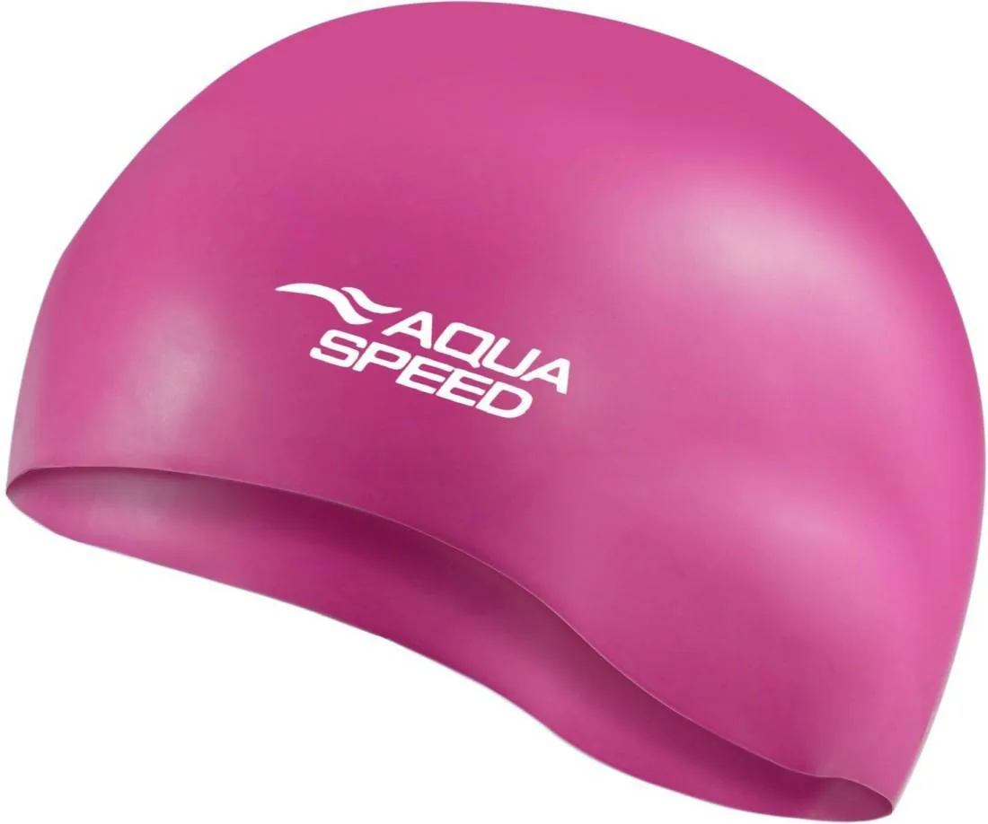 Шапка для плавання AQUA SPEED силіконова OSFM темно-рожевий