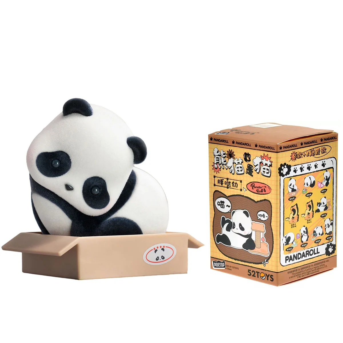 Колекційна фігурка Pop Top 52Toys Panda Roll 6х5х7 см полівінілхлорид Мяв панди