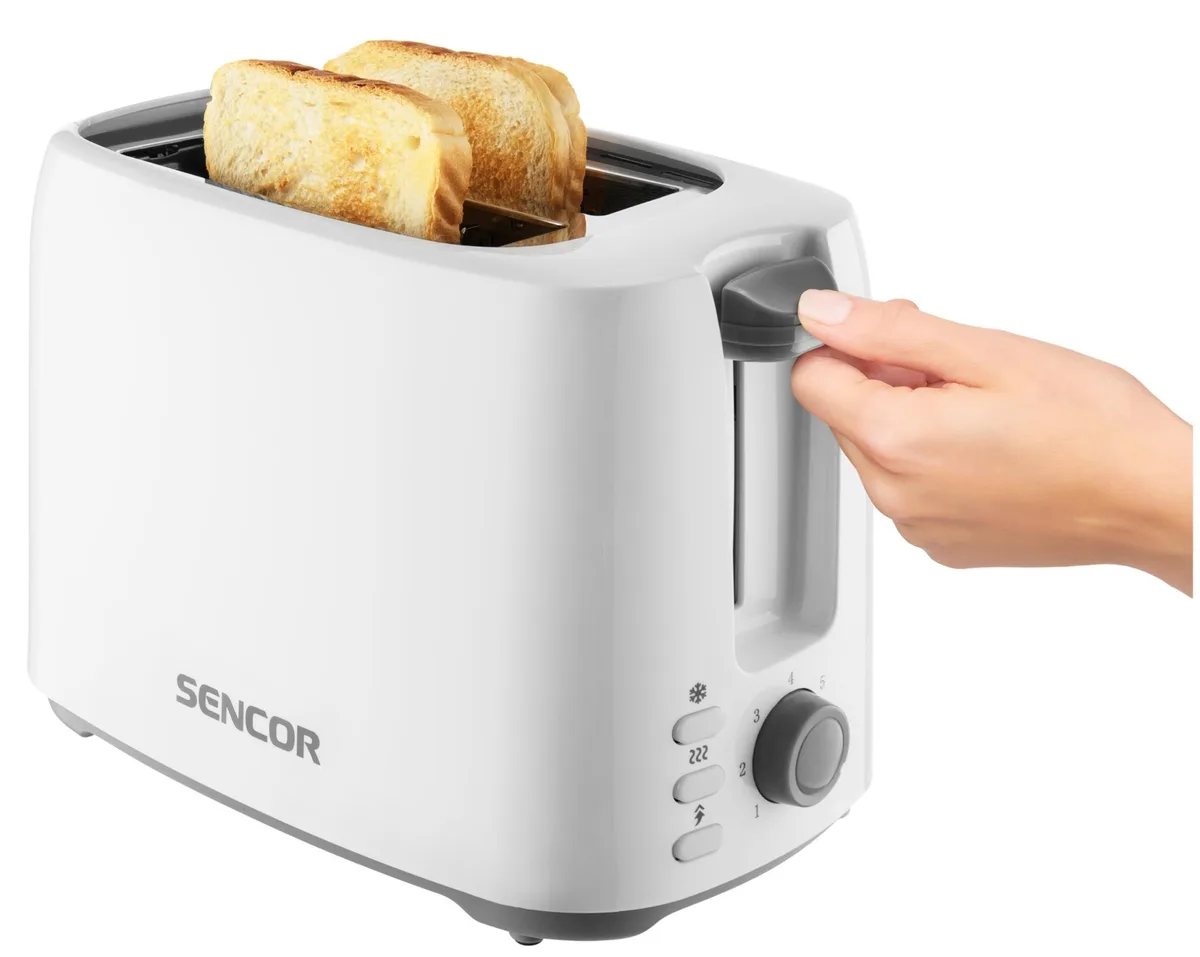 Тостер Sencor 750 Вт 2 тости 7 режимів Білий