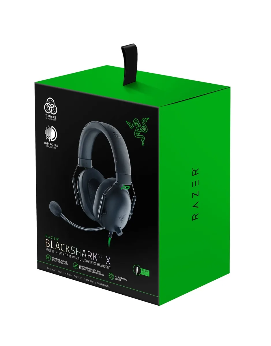 Гарнітура Razer дротова накладна 1,3 м чорна геймерська