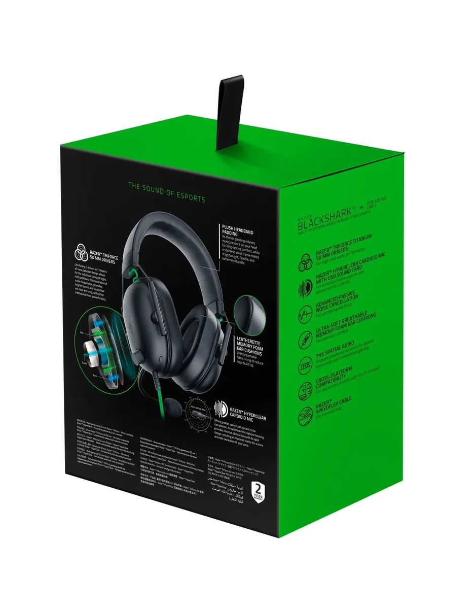 Гарнітура Razer дротова накладна 1,3 м чорна геймерська