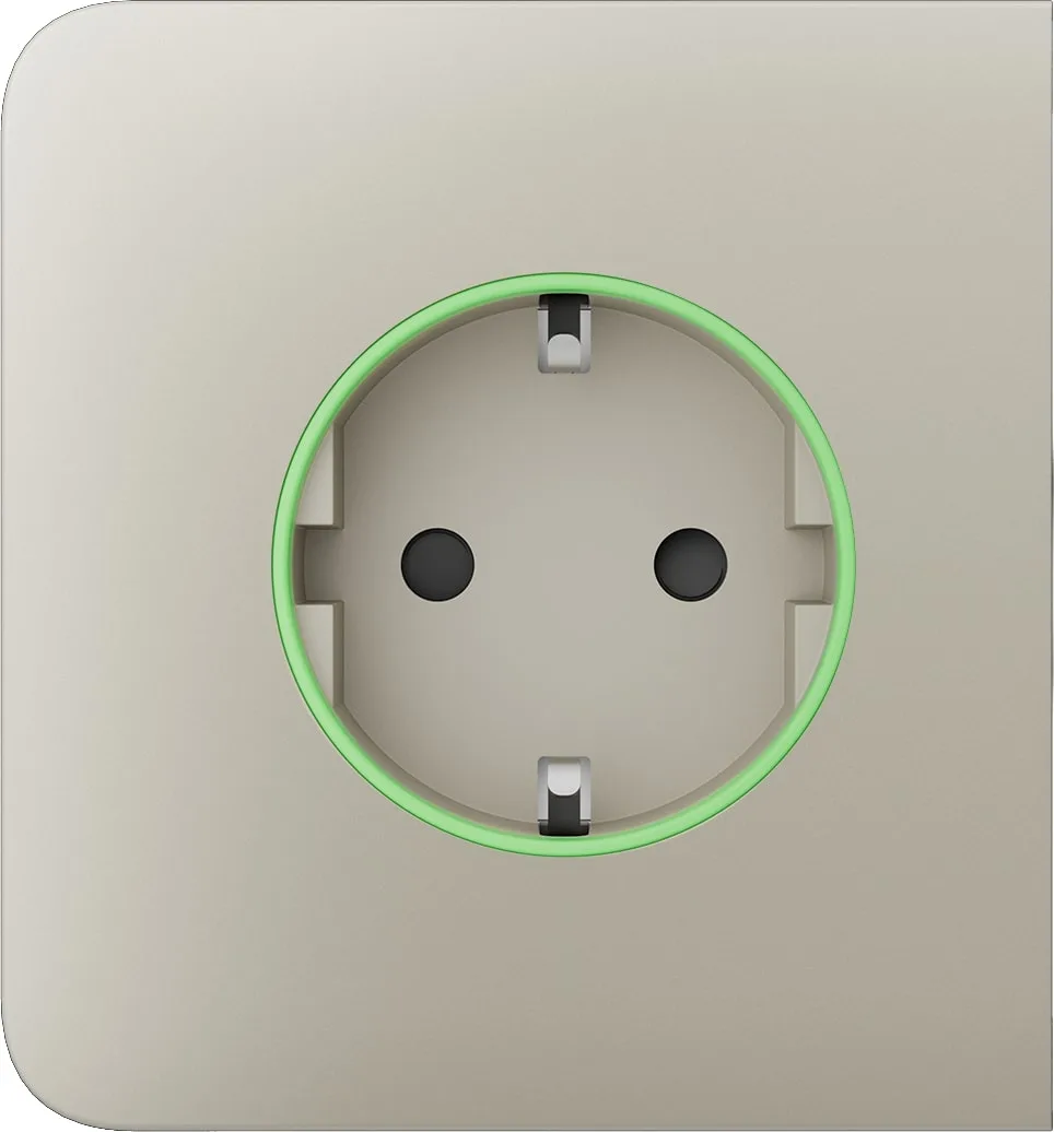 Бічна панель для вбудованої розетки Ajax SideCover for Outlet smart, Jeweler, бездротова, ivory