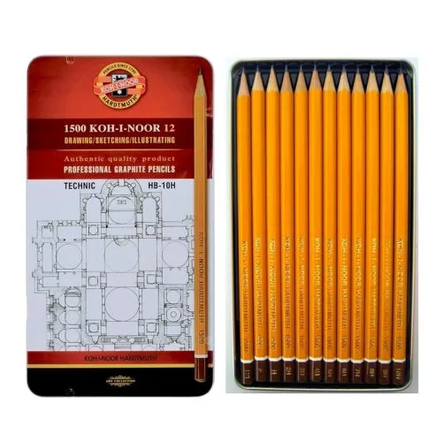 Олівці графітні Technic 1500 НВ-10Н 12 шт.