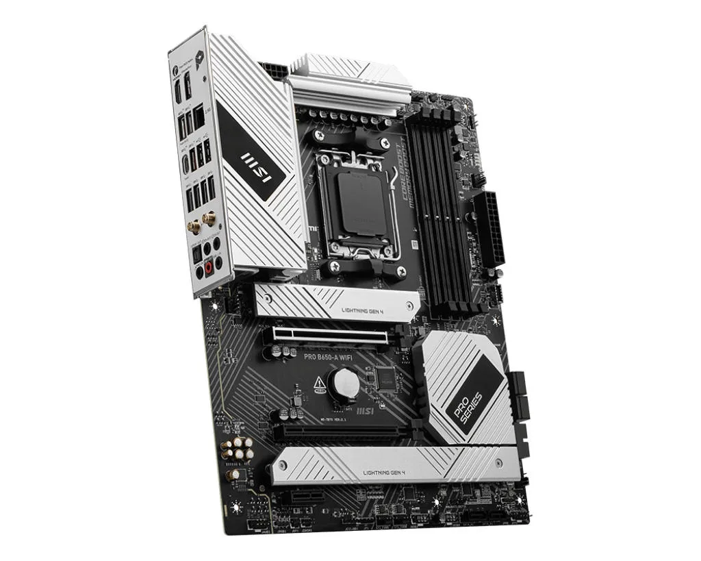 Материнcька плата MSI PRO B650-A WIFI sAM5 B650 4xDDR5 M.2 HDMI DP Wi-Fi BT ATX