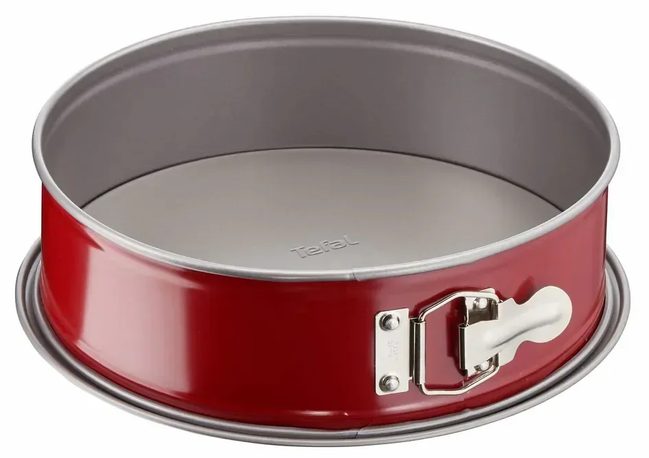 Форма для выпекания Tefal DeliBake, круглое, съемное основание, 19 см, из углеродистой стали, красного цвета