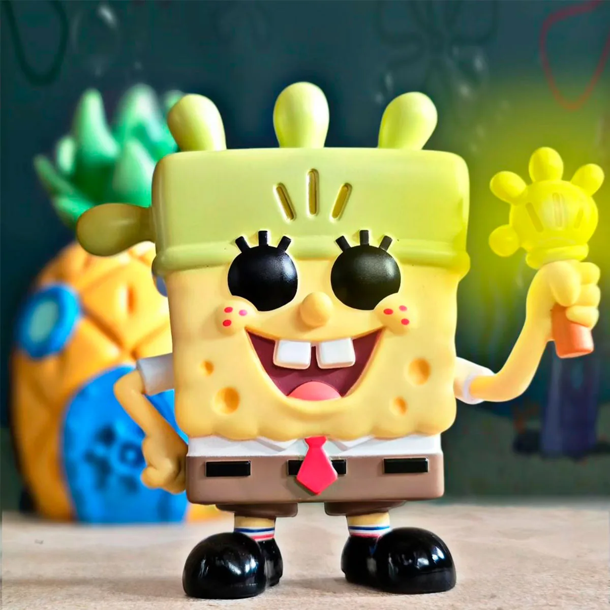 Ігрова фігурка Funko POP! Губка Боб вініл 6х5,5х11,4 см жовтий