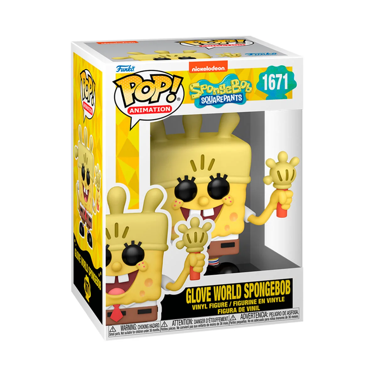 Ігрова фігурка Funko POP! Губка Боб вініл 6х5,5х11,4 см жовтий