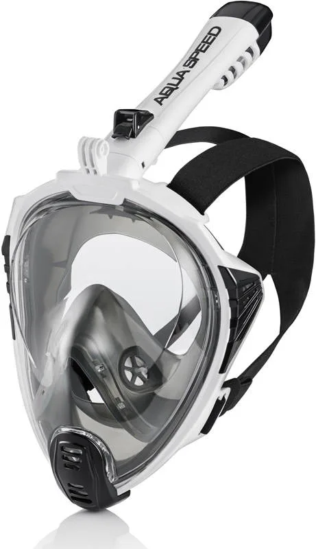 Повнолицьова маска AQUA SPEED силікон S/M чорна біла