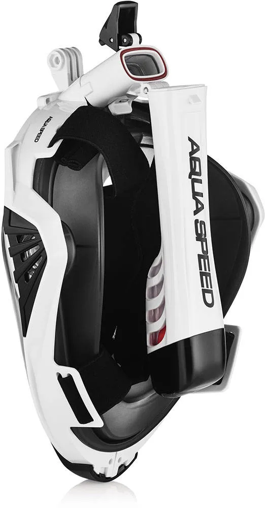 Повнолицьова маска AQUA SPEED силікон S/M чорна біла
