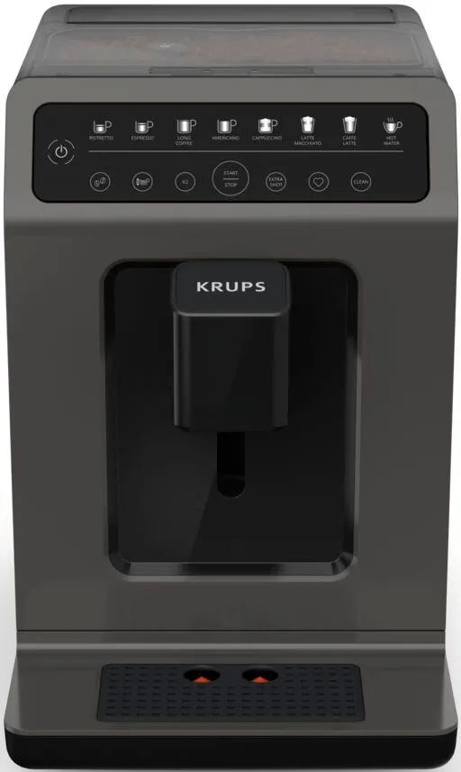 Кавоварка Krups Evidence Classic, 2.3л, для зернової кави, автоматичне приготування капучино, дисплей, 8 авторських рецептів, сенс