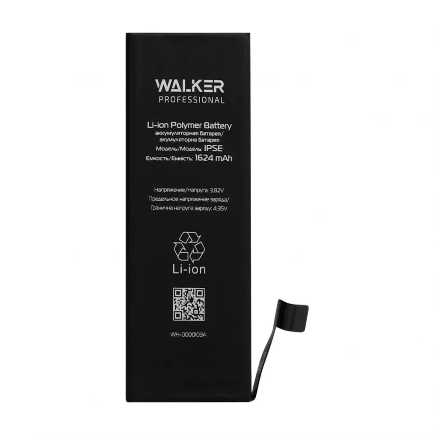 Акумулятор WALKER 1624mAh 3.82V для Apple iPhone 5SE Original