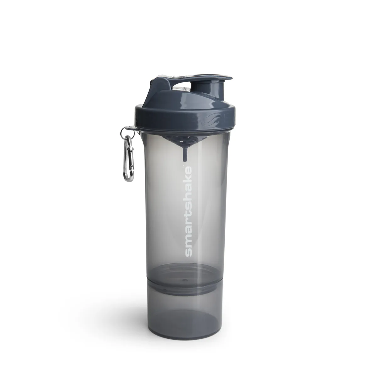 Шейкер спортивний SmartShake пластик 500 мл сірий 2 відсіки