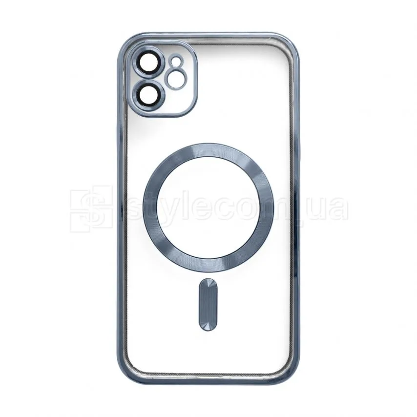 Чохол MagSafe для iPhone 11 пластик силікон синій