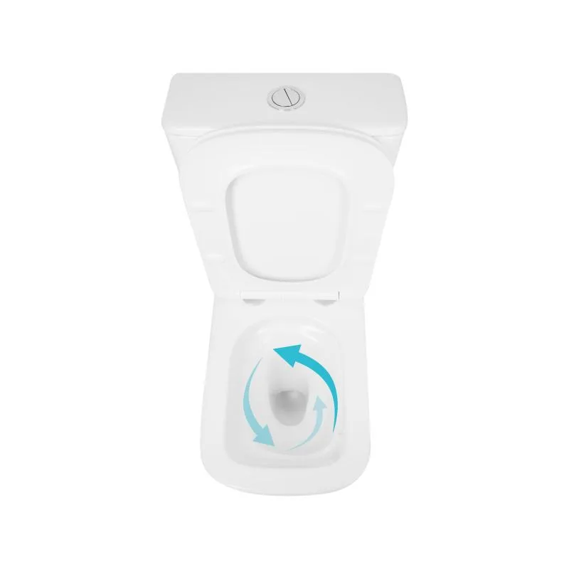 Унитаз напольный Qtap Tern Ultra Quiet безободковый 665х425х345 мм керамика белый
