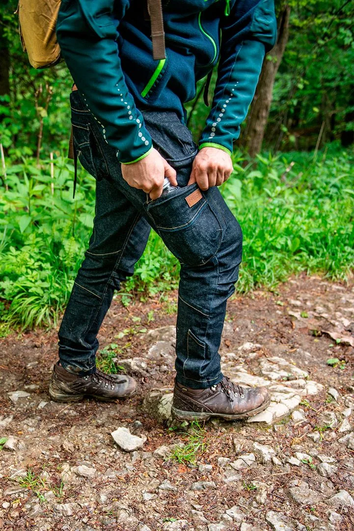 Штани для роботи Neo Tools Denim, 98% бавовна, 2% еластан, розмір L (52), темно-сині.