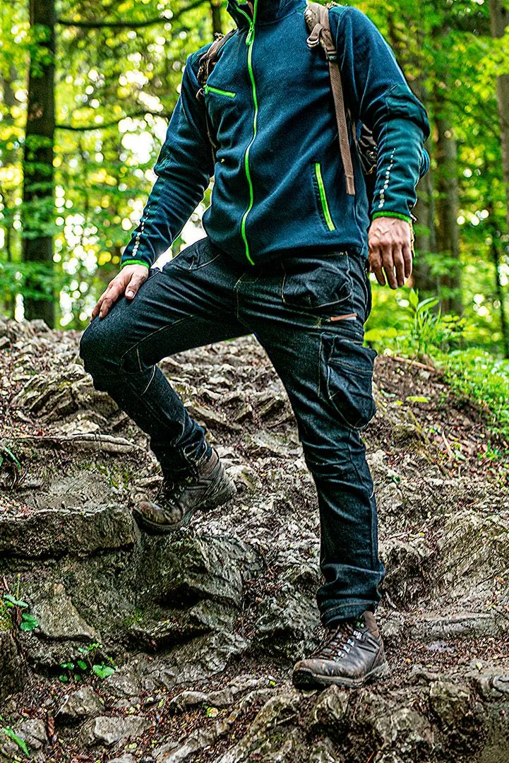Штани для роботи Neo Tools Denim, 98% бавовна, 2% еластан, розмір L (52), темно-сині.
