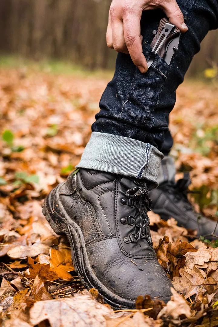 Штани для роботи Neo Tools Denim, 98% бавовна, 2% еластан, розмір L (52), темно-сині.
