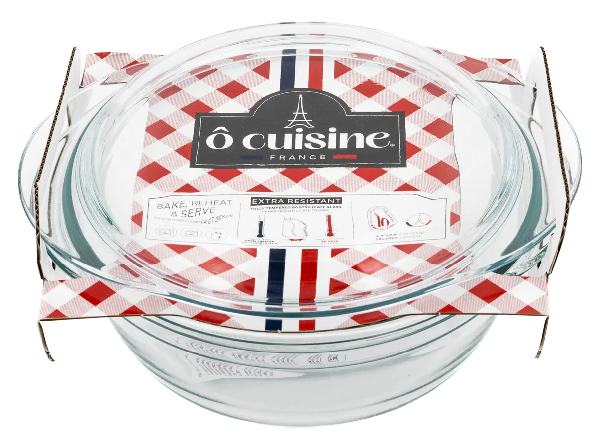 Каструля O Cuisine боросилікатне скло 24x20 см 2.1 л з кришкою