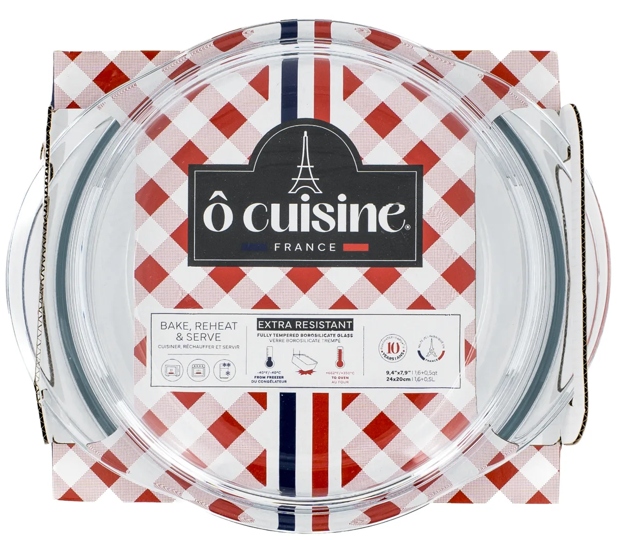 Каструля O Cuisine боросилікатне скло 24x20 см 2.1 л з кришкою